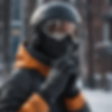Fashion-Forward Design for Sleek Appeal Stylish Snowboarding Glove Aesthetics