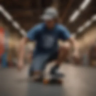 Artistic Representation of Brand Identity An artistic representation of various back-logo t-shirt designs, emphasizing brand identity within skate culture.
