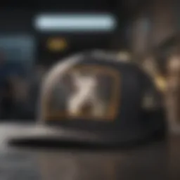 A collection of goat trucker hats showcasing different designs and colors.