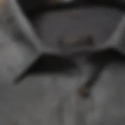 Detailed view of the Huf Work Shirt showcasing fabric texture and stitching