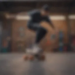 Dynamic skater showcasing unique style