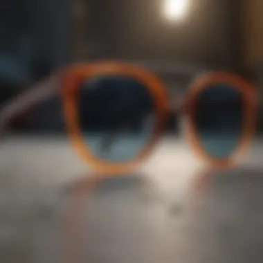 Caring for Your Round Shape Sunglasses Close-up of round shape sunglasses showcasing maintenance tips