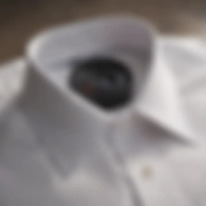 Refined dress shirt in crisp white