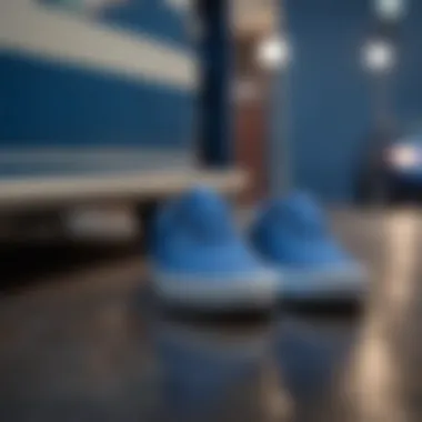 Elegance in Art: True Blue Vans A creative composition featuring true blue vans in an artistic display