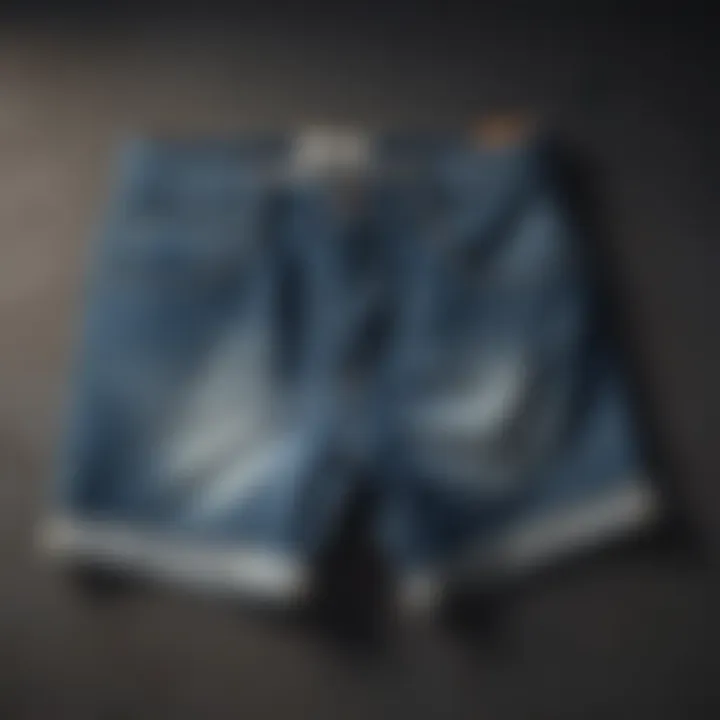 Vintage-inspired denim shorts