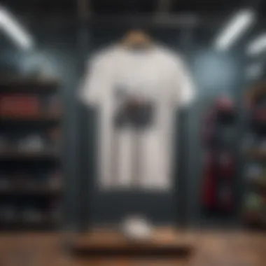 Chic T-Shirt Display Stylish and affordable t-shirt on hanger