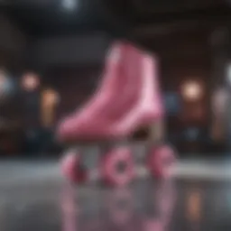 Elegant Impala Skates in Pink Glitter