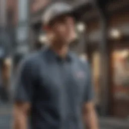 Fashion-forward Vans Short Sleeve Shirt in Urban Setting