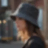 Zumiez bucket hat in urban setting