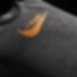 Illustration of intricate Nike Club tee shirt design