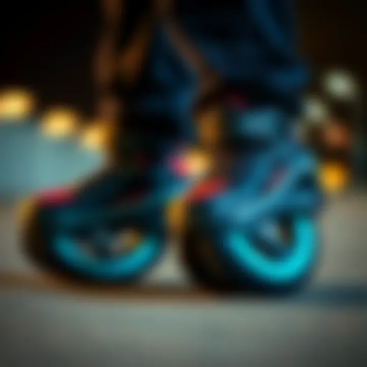 Close-up of Heelys' high-quality materials