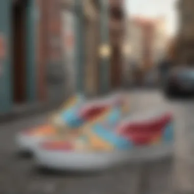 Vans Loteria Slip-Ons in Skate Culture Vans Loteria Slip-Ons worn in a skateboarding setting