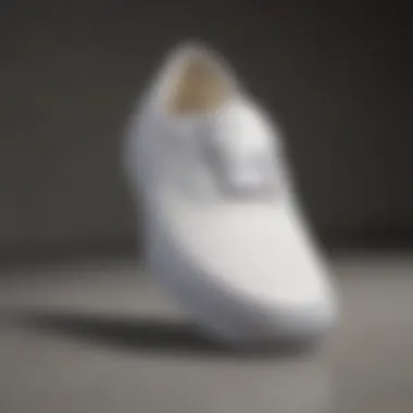 Design Evolution: Vans Authentic All-White Side Profile of Vans Authentic All-White Shoe Design