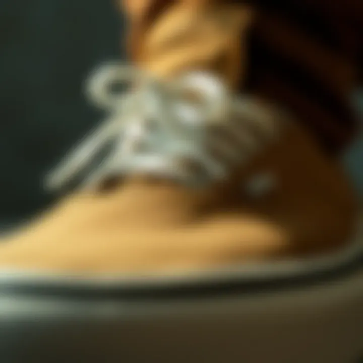 Breathability Features in Vans Shoes Close-up of materials highlighting breathability features