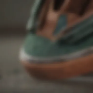 Detailed Close-up of Vans California Shoes Close-up of Vans California Shoe Details
