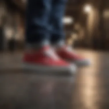 Urban Elegance in Vans Shoes Chic Vans footwear in urban setting