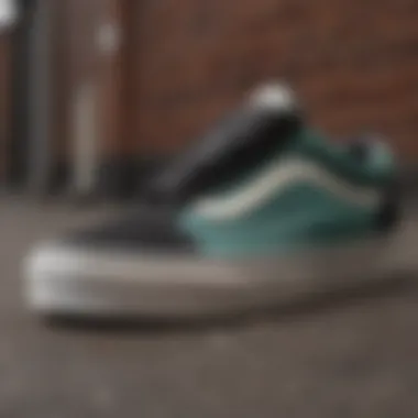 Material Mastery Close-up detail of Vans Old Skool Off the Wall Sneakers material