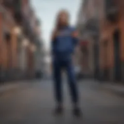 Elegant Tracksuit in Urban Setting