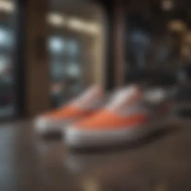 Elegance Captured in Vans Display Trendy Vans shoes displayed in boutique window