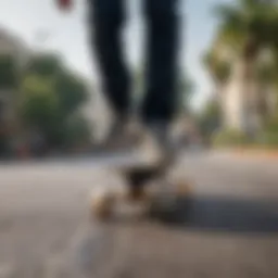 Vibedration Pack in action during skateboarding