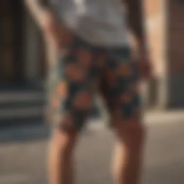 Vintage Floral Pattern Shorts