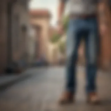 Historical Influence on Modern Trends Vintage-inspired man brand jeans paired with skateboarding gear