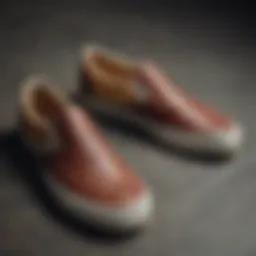 Vintage Vans Slip-Ons showcasing intricate stitching details
