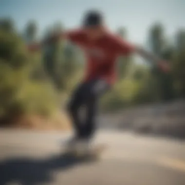Unmatched Skateboarding Performance in Volcom Shirt Skateboarding performance in Volcom shirt
