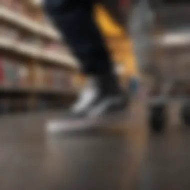 Online Shopping Experience with Vans Shopping cart filled with Vans shoes