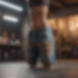 Stylish shorts displayed in a boutique setting