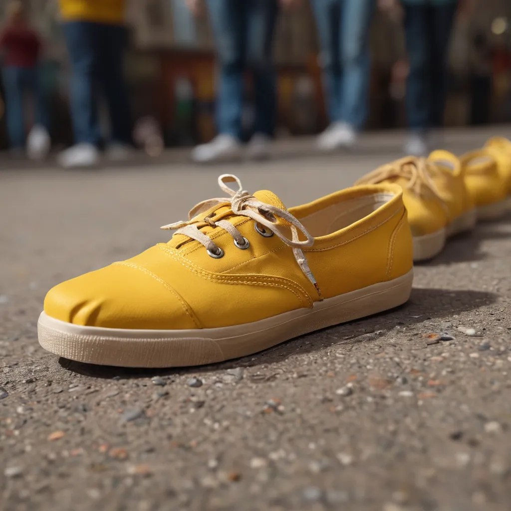 toms yellow shoes